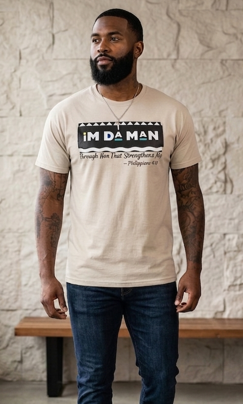 iM DA MAN Graphic Tee – Philippians 4:13