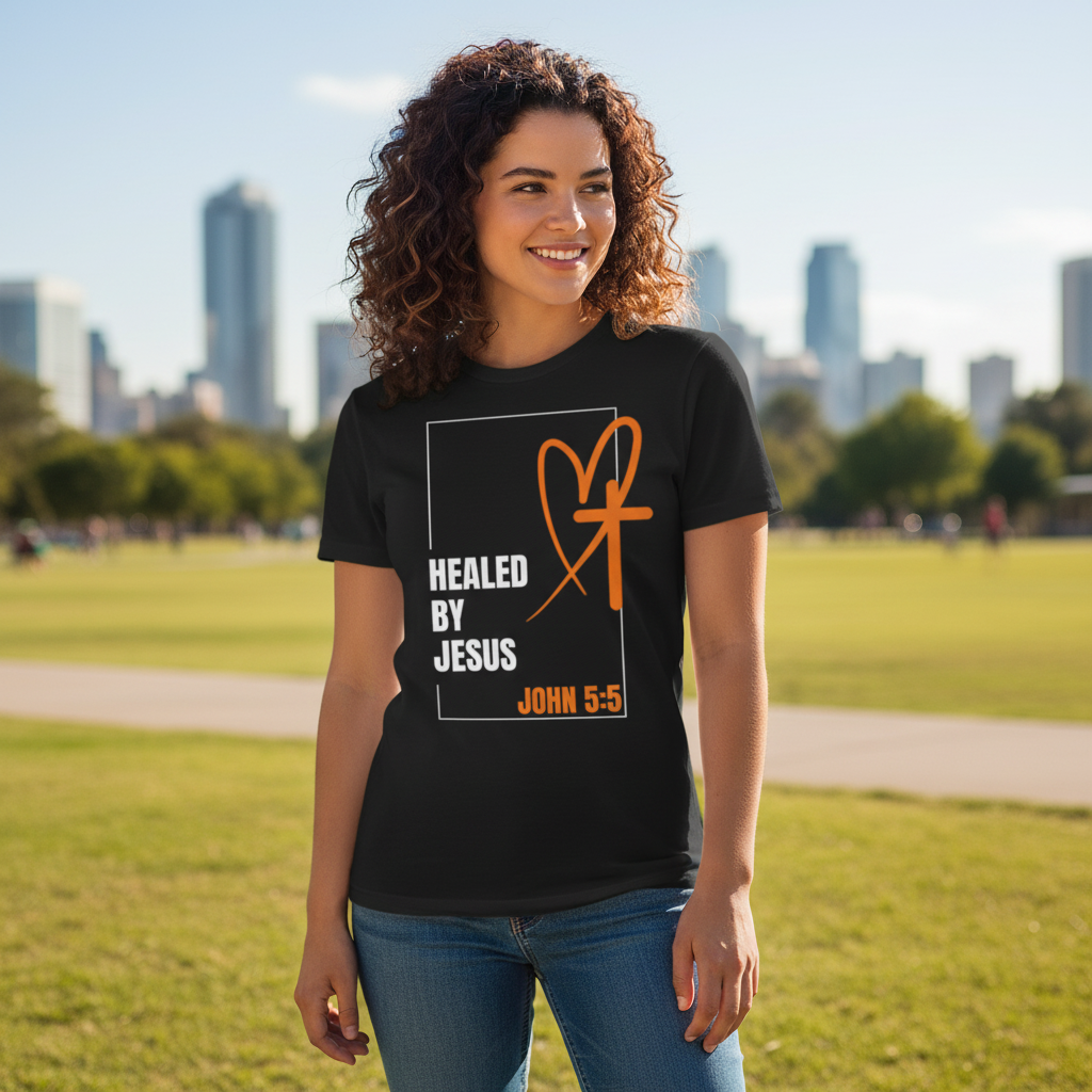 Healed By Jesus graphic tee product photo