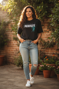 Hispanic woman wearing He Will Make It Perfect Graphic Tee